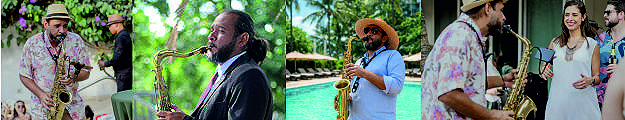 Sunset ambient saxophone session